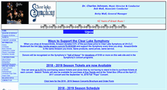 Desktop Screenshot of clearlakesymphony.org